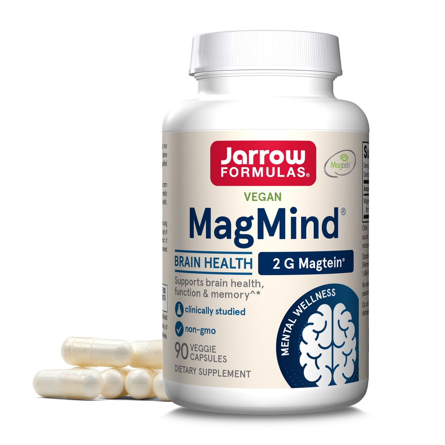 Jarrow Formulas salud cerebral y memoria con Magtein magnesio l-treonato