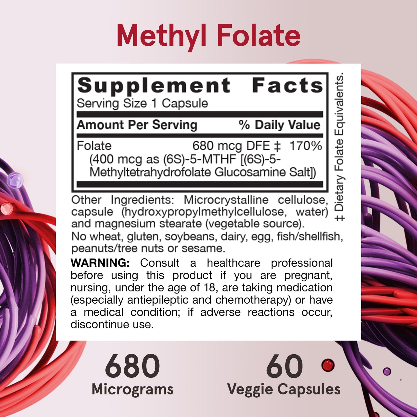 Etiqueta Methyl Folate Jarrow Formulas