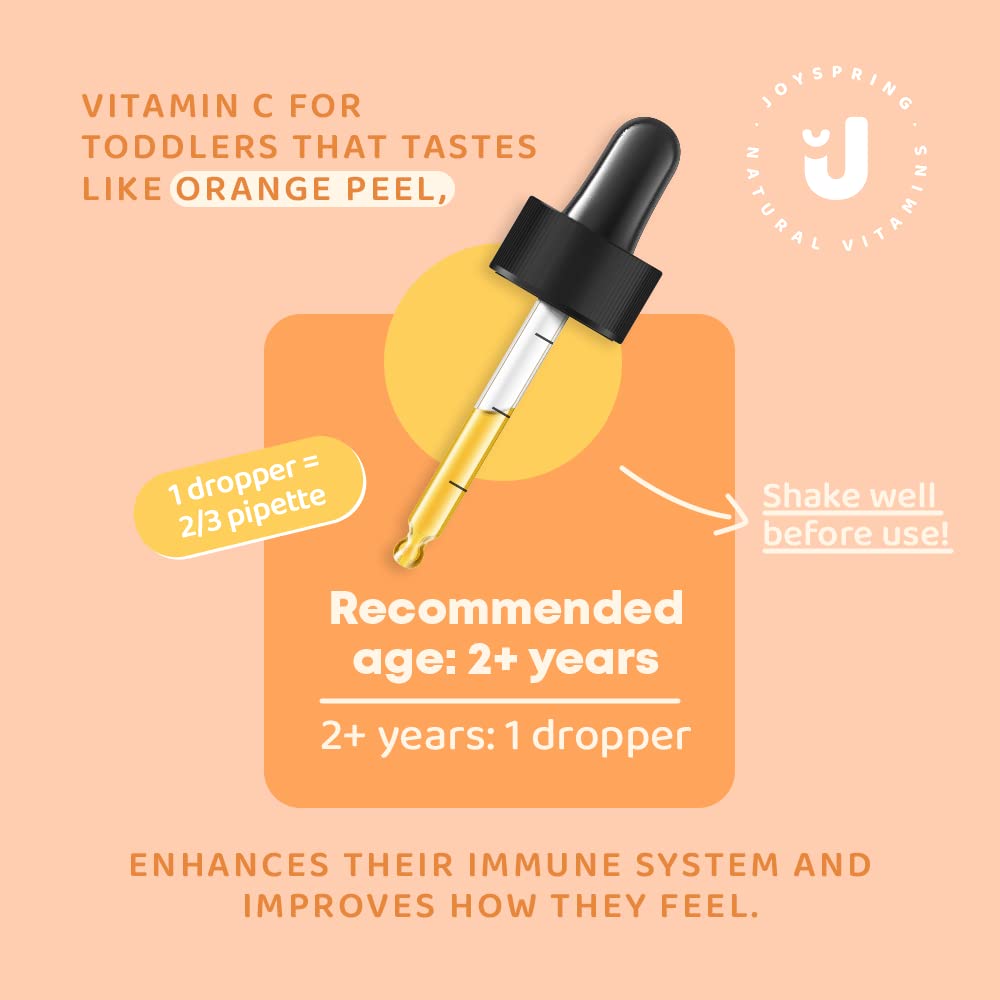 JoySpring gotas vitamina c zinc saúco apoyo sistema inmune niños