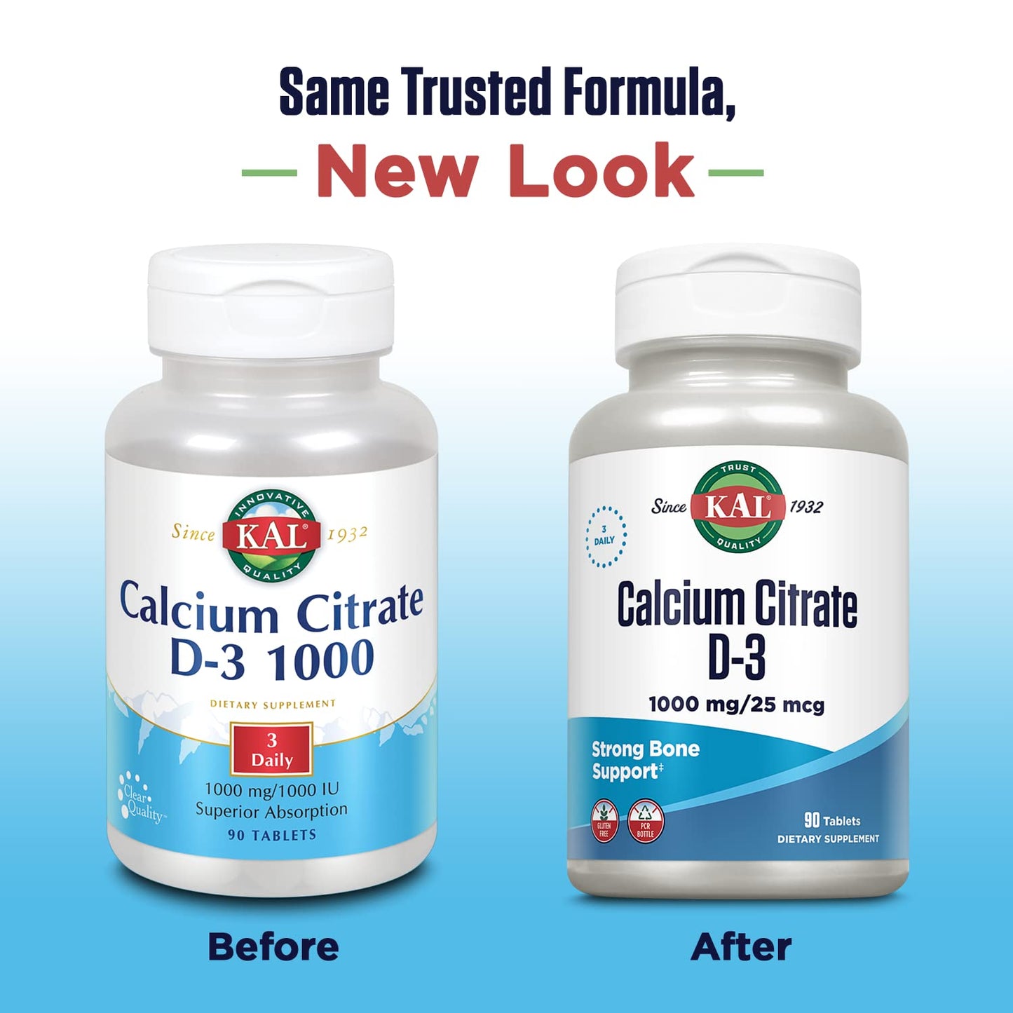 KAL citrato de calcio 1000 mg envase trasero y tabletas