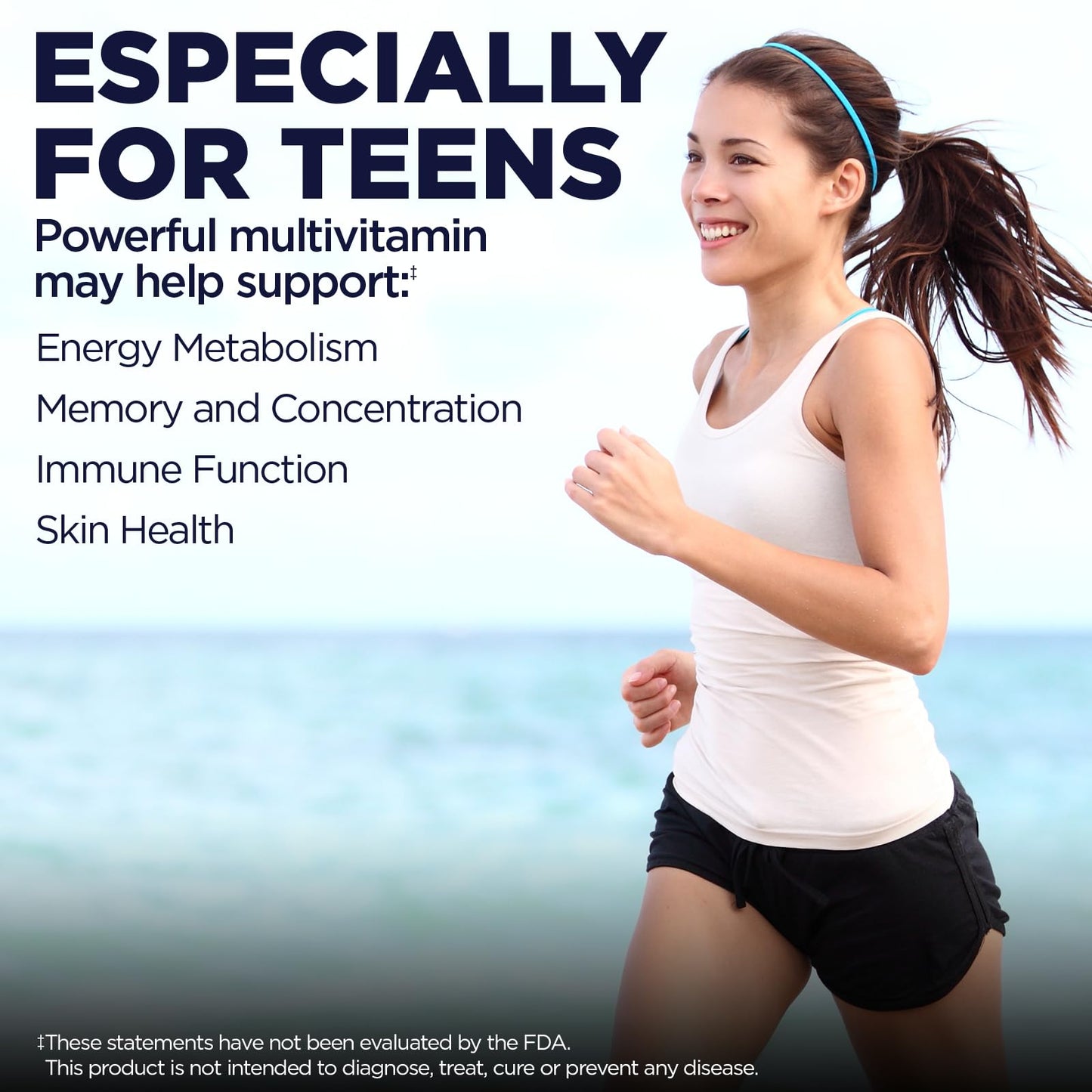 Multivitamínico para adolescentes de KAL en soporte de memoria