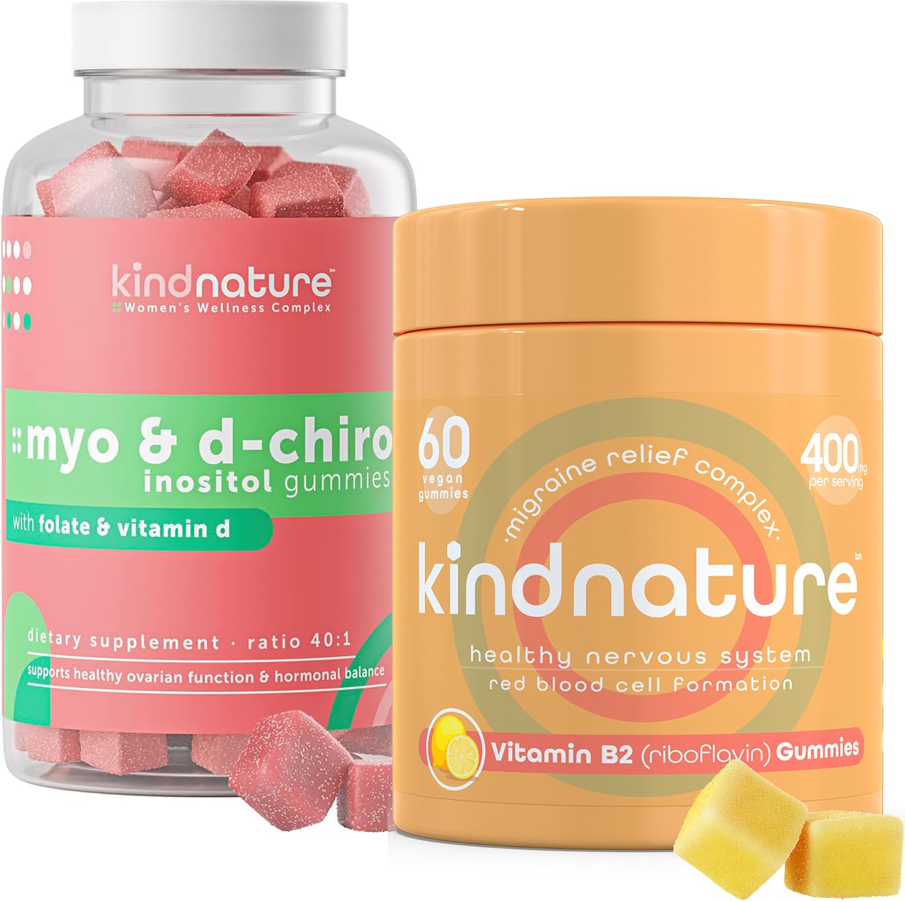 Kind Nature gomitas Myo-Inositol y Vitamina B2 salud