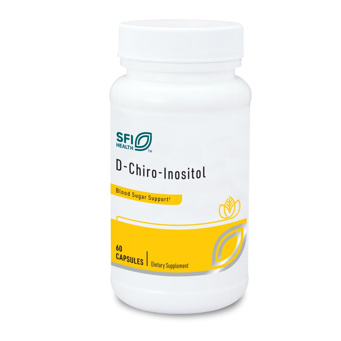 Klaire Labs suplemento D-Chiro-Inositol 150 mg 60 cápsulas hipoalergénicas