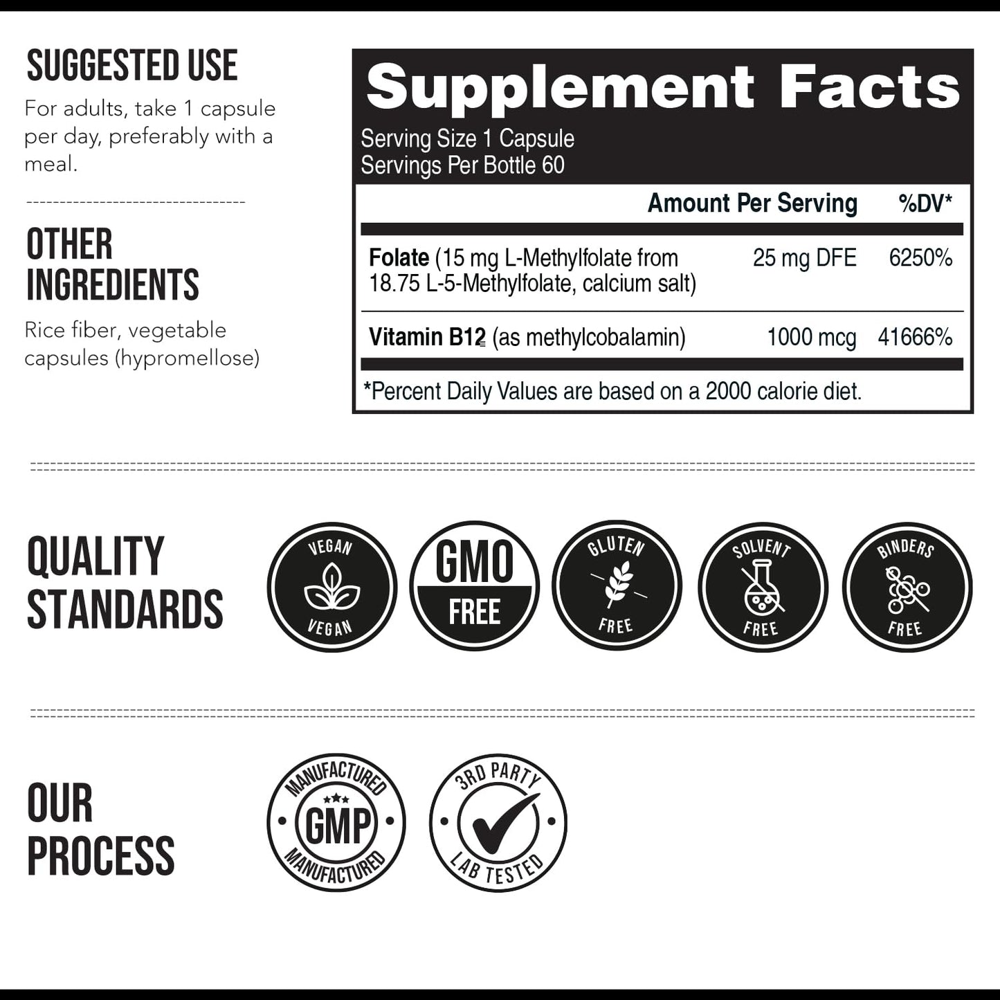 L Metilfolato vitaminas suplemento salud