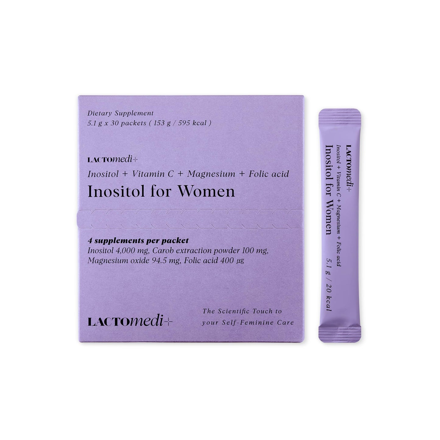 Caja del suplemento LACTOMEDI Inositol para mujeres 30 días