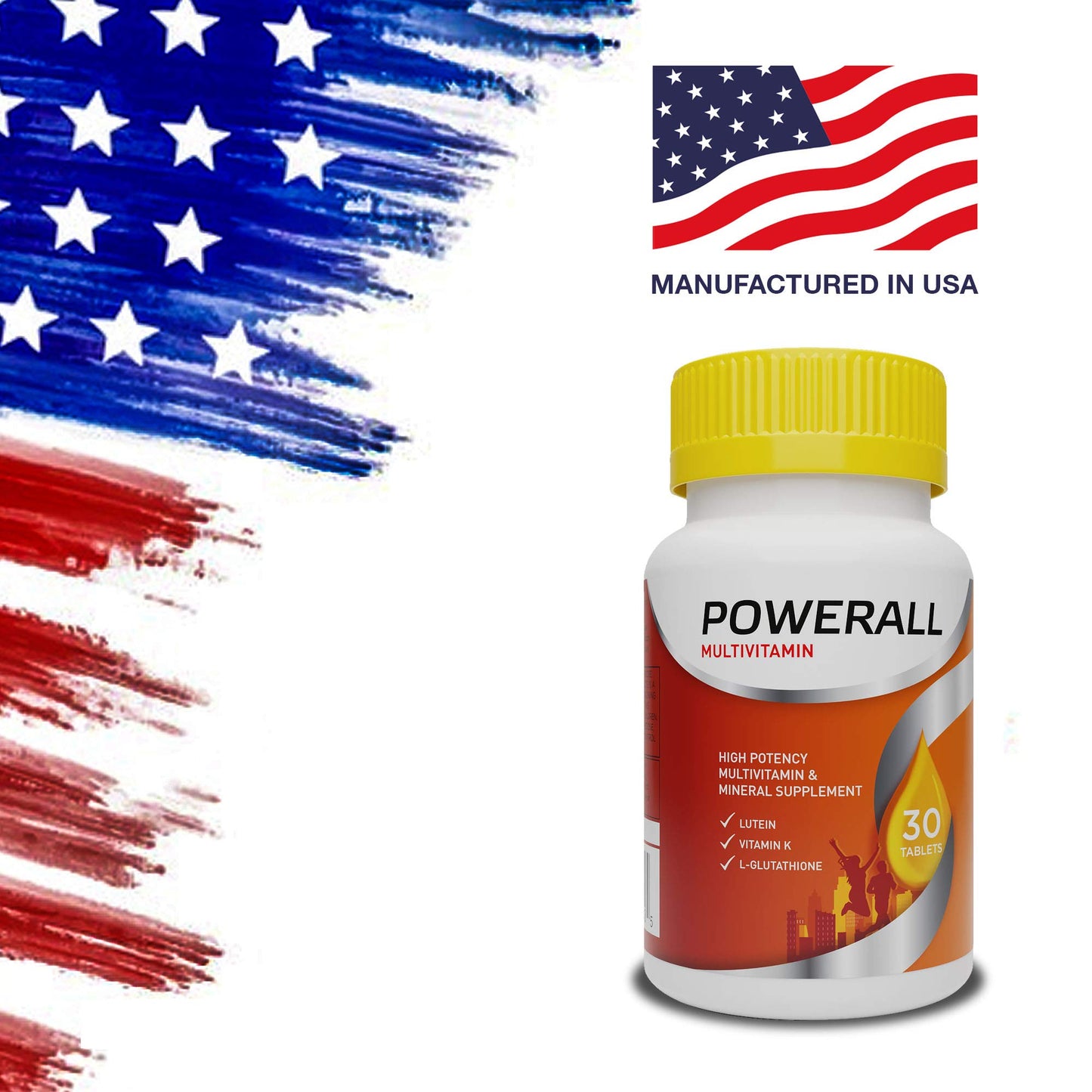 Lado de caja suplemento PowerAll multivitamínico adultos
