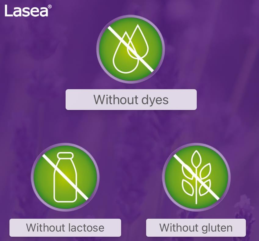 Lasea libre de colorantes y lactosa