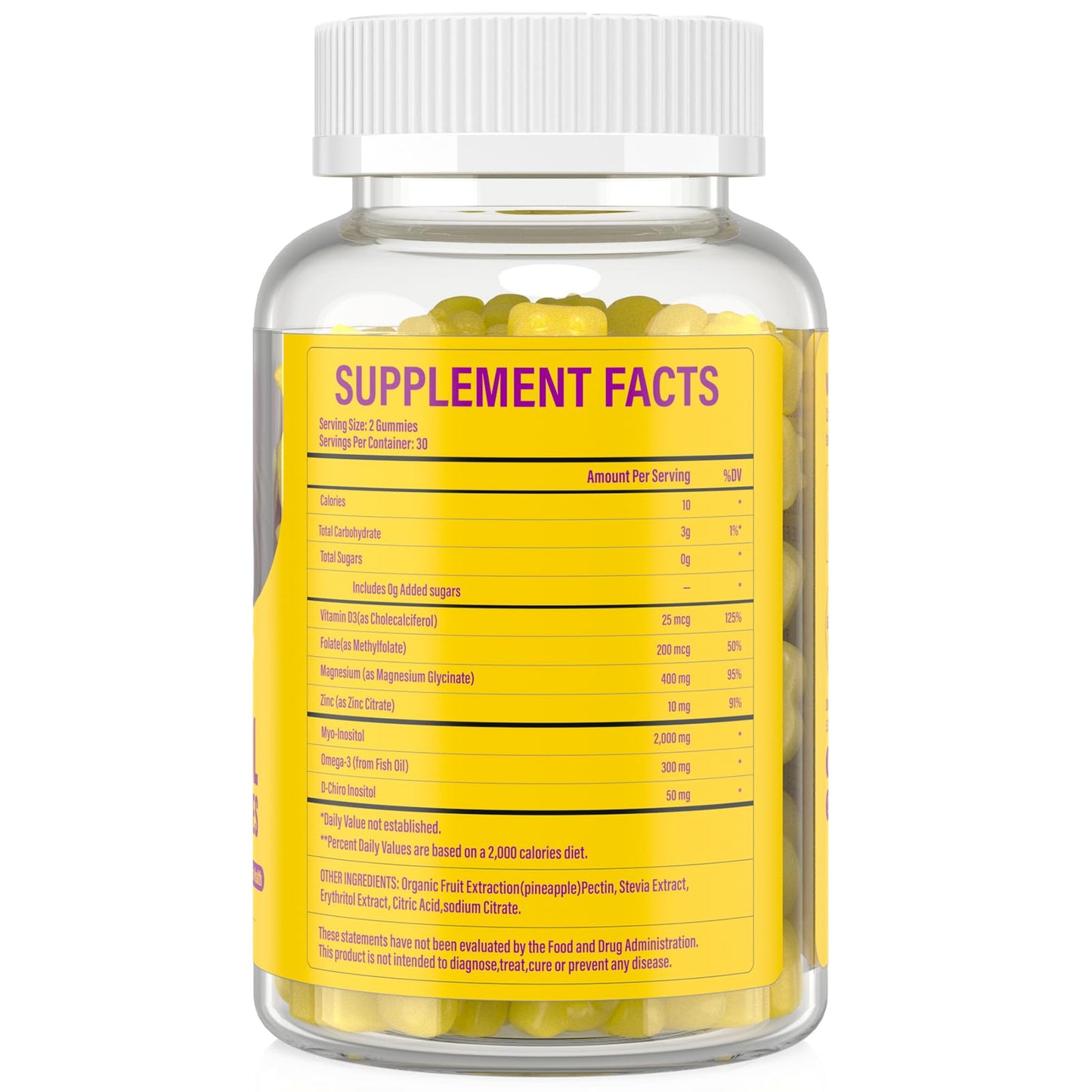 Lazpowfi gomitas con folato para soporte hormonal femenino
