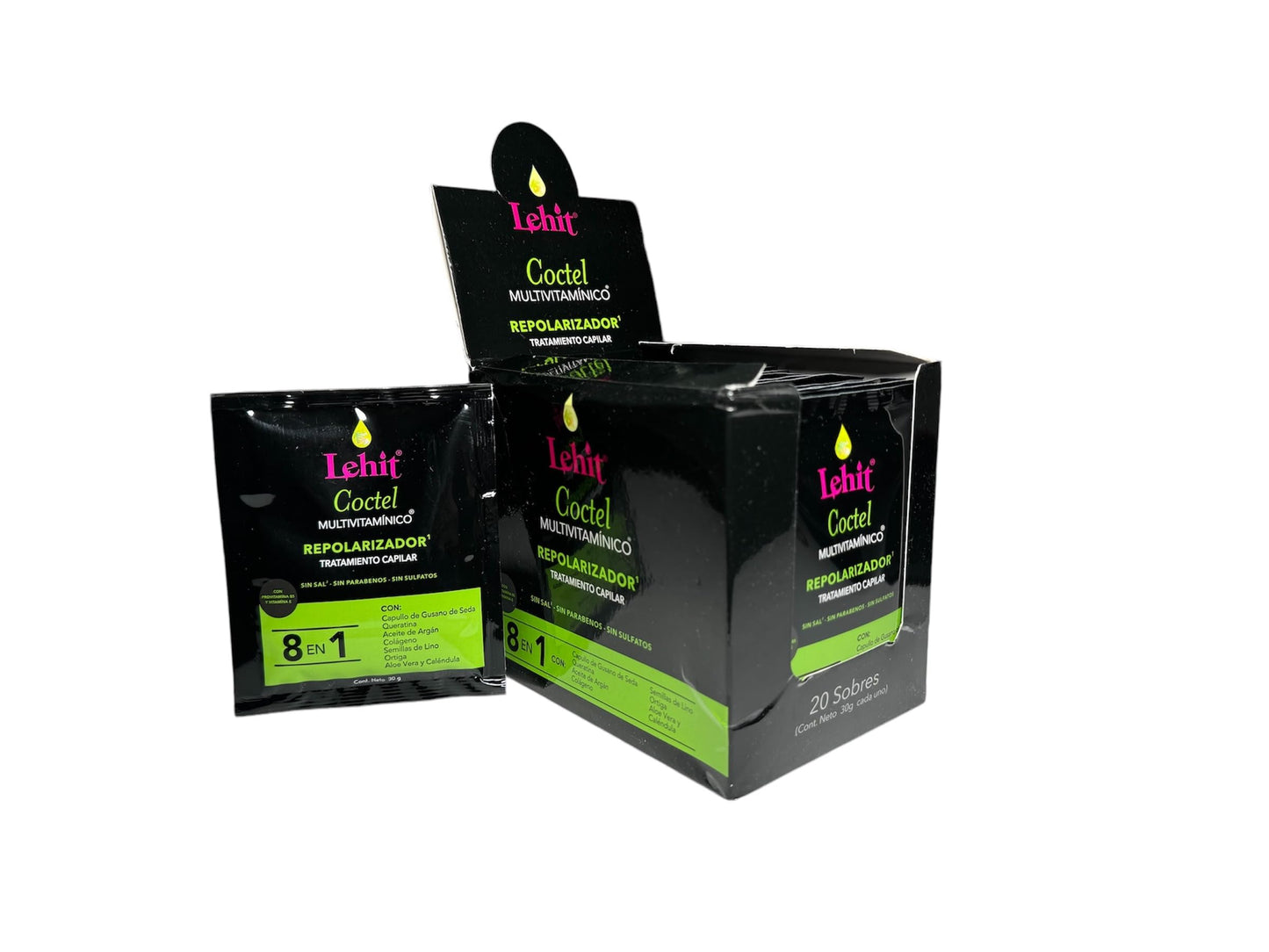 Lehit coctel multivitamínico repolarizador caja 20 sobres