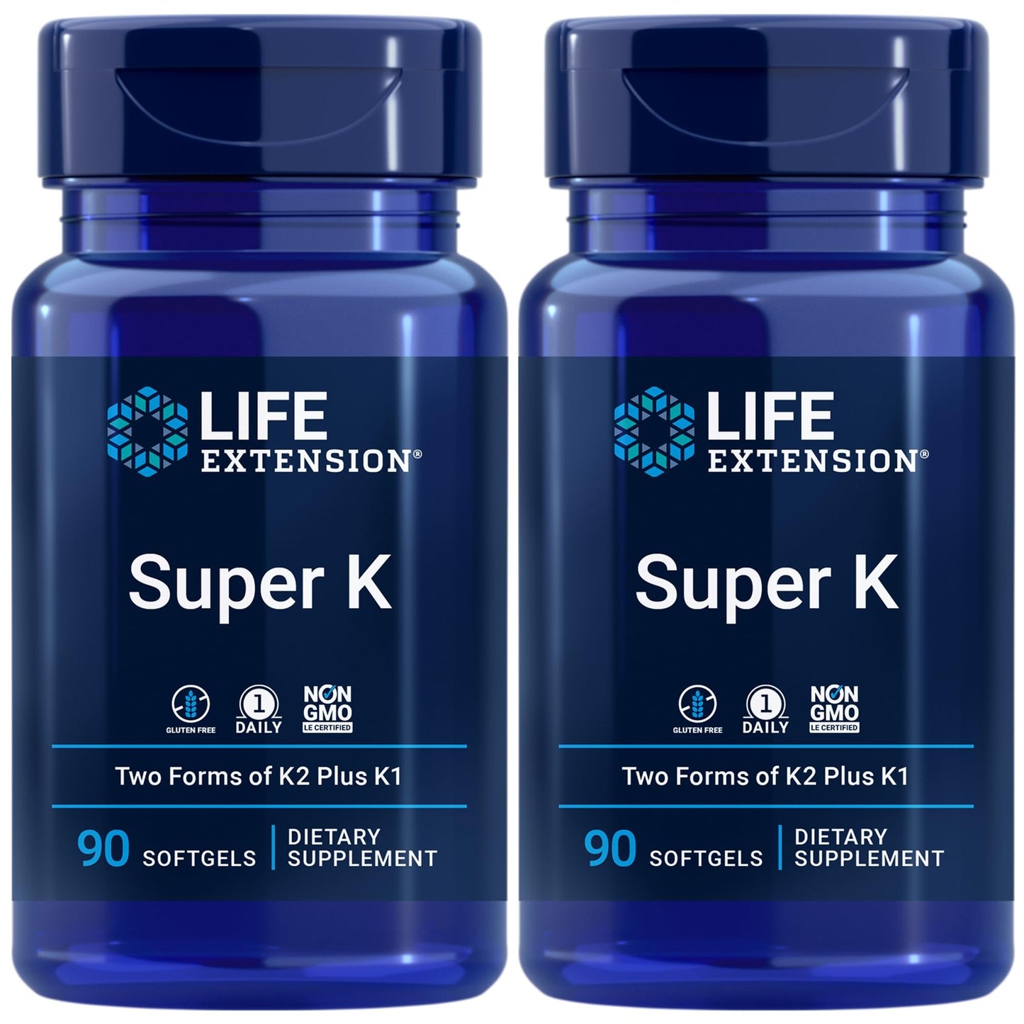 Paquete Life Extension Super K 90 cápsulas vitamina K