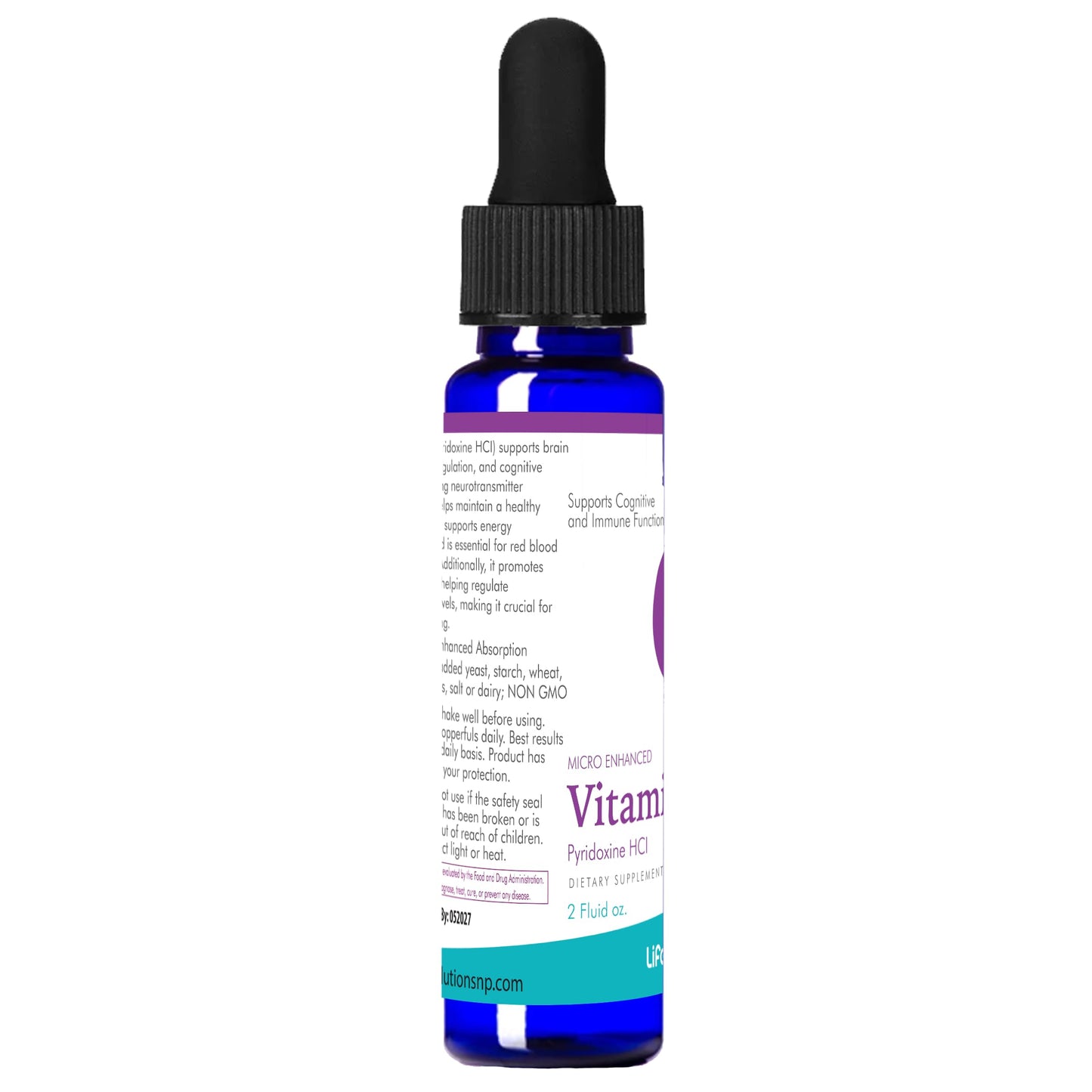 Life Solutions suplemento líquido vitamina b6 para energía y sistema nervioso