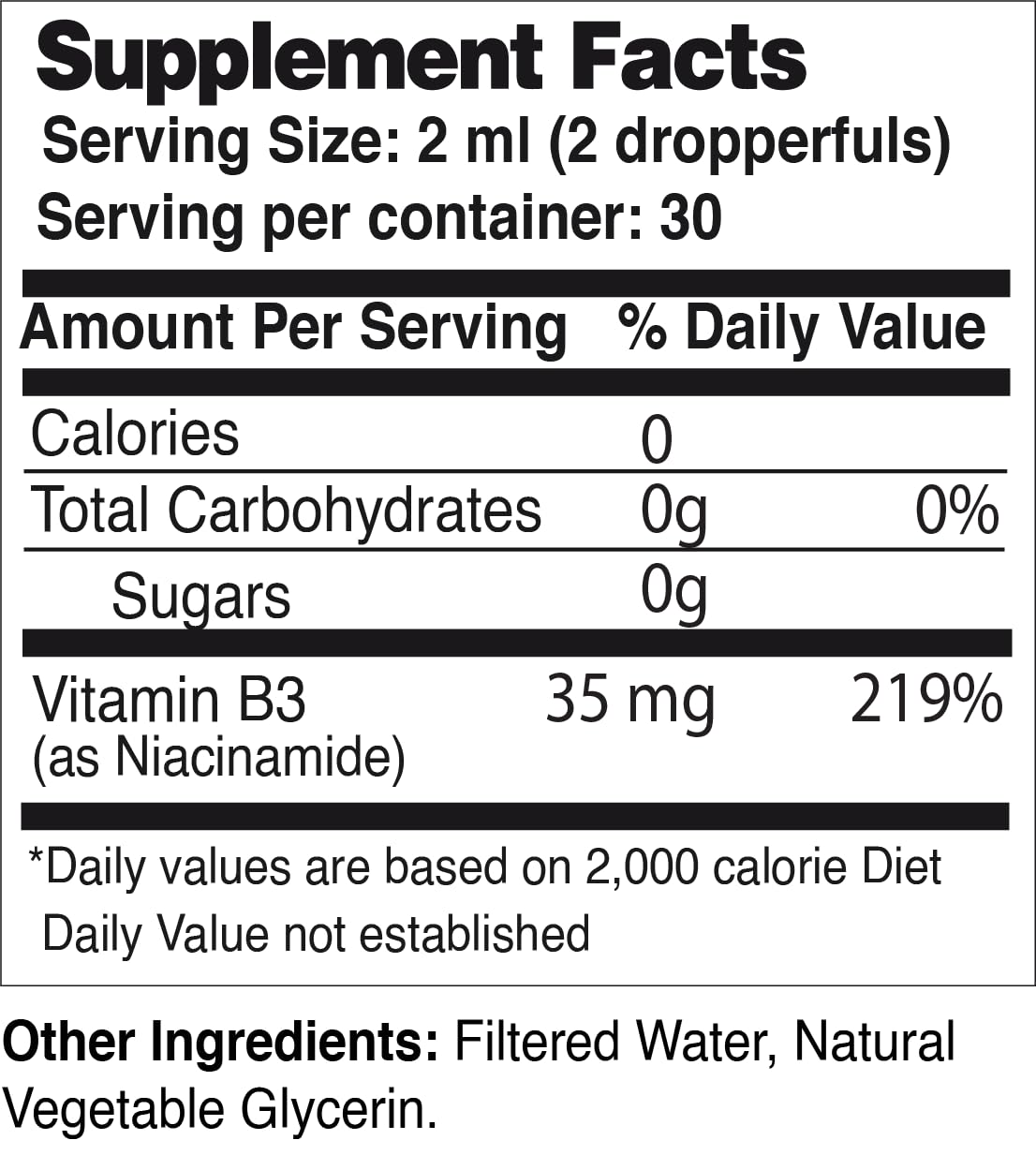 Life Solutions vitamina b3 gotero azul vista lateral