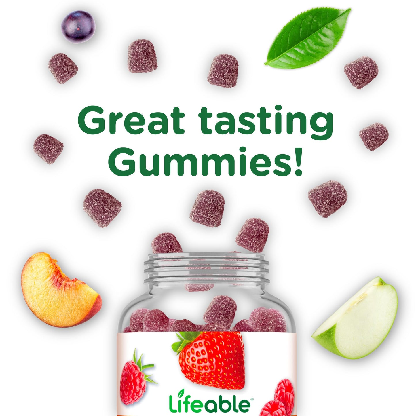 Lifeable gomitas biotina sin cacahuates ni nueces