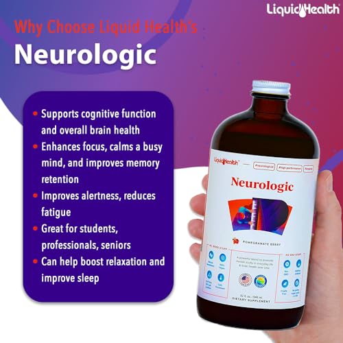 Suplemento nootrópico LiquidHealth vitaminas líquidas sin alérgenos