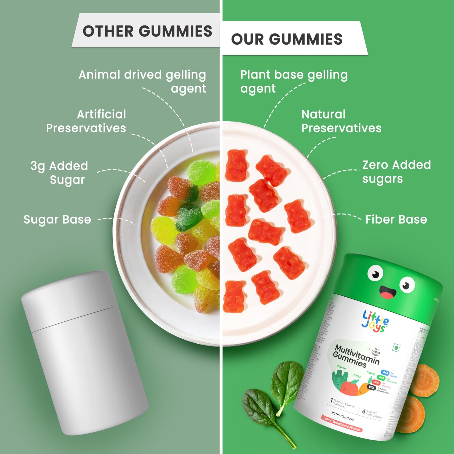 Little Joys gomitas vitaminas esenciales para niños 2-6 años