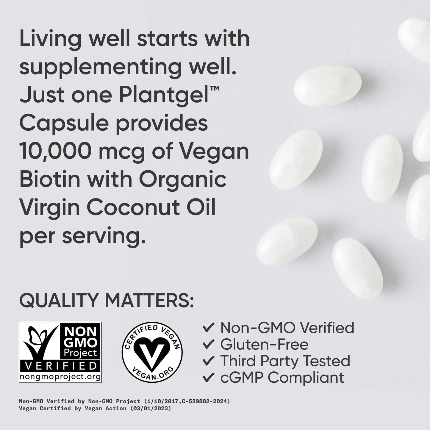 Logo Sports Research en suplemento biotina vegana 2,500mcg