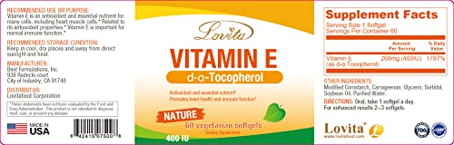 Lovita suplemento vitamina e vegano
