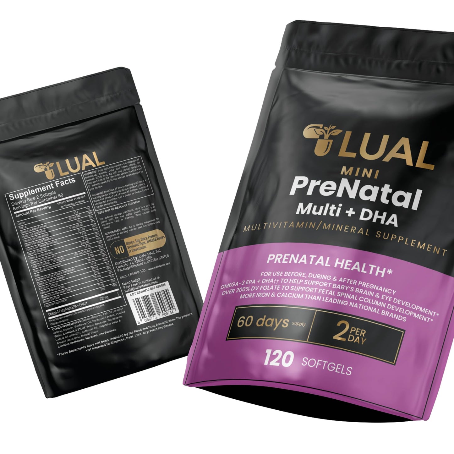 LUAL prenatal vitaminas para madres embarazadas desarrollo fetal