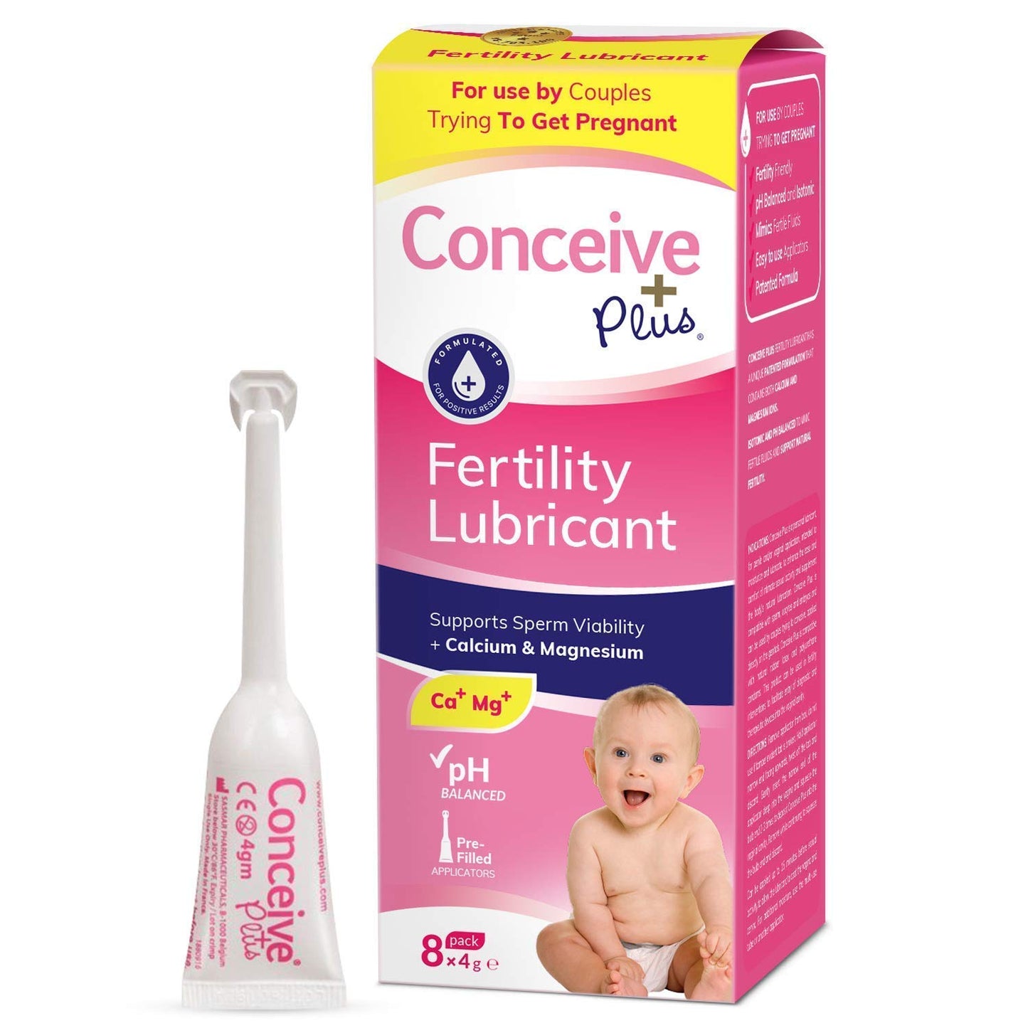 Lubricante de fertilidad Conceive Plus con aplicadores pre-cargados