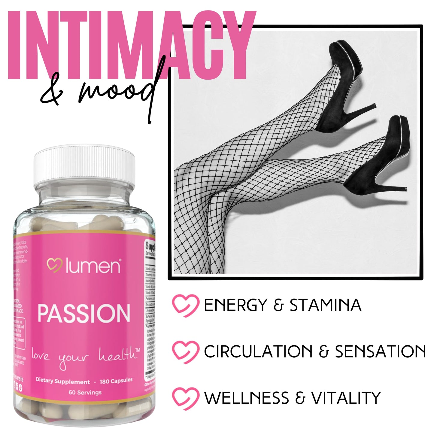 Lumen Naturals Passion for Women envase lateral