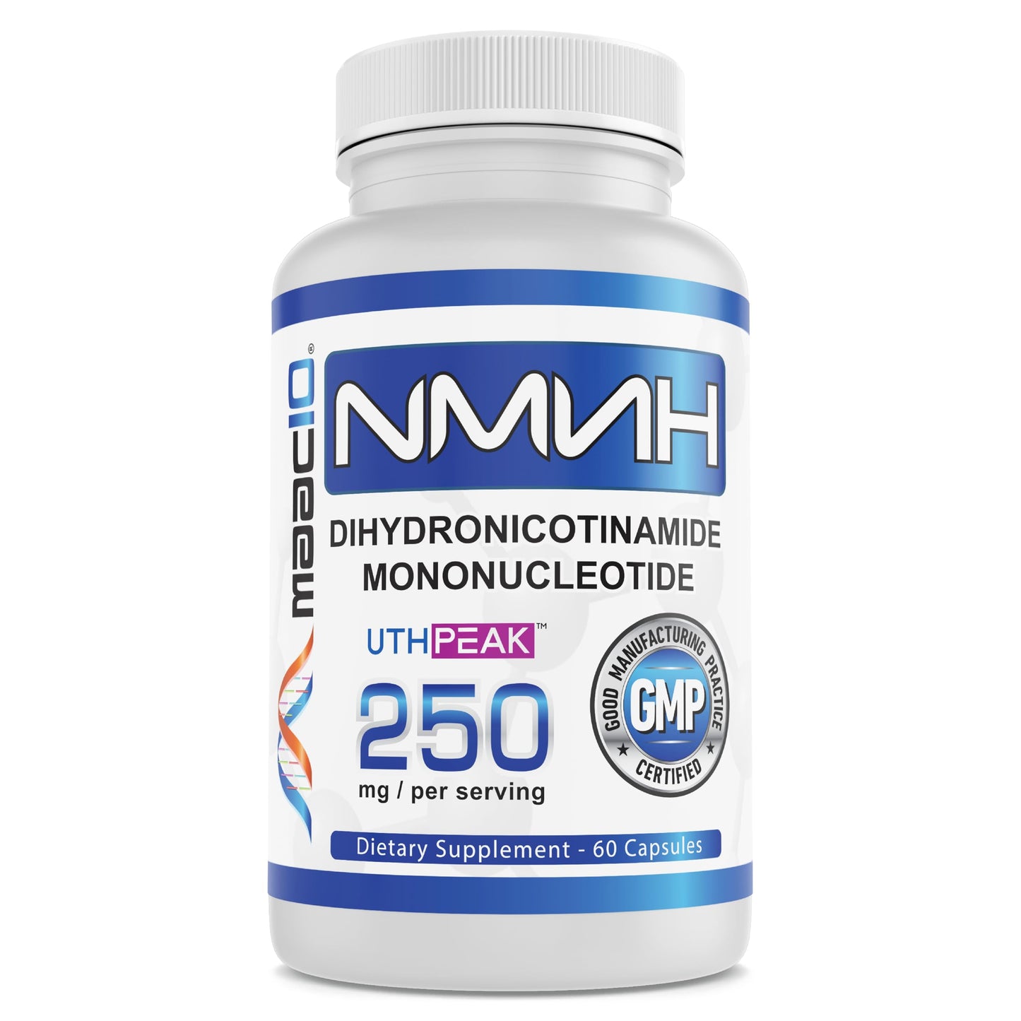 Botella MAAC10 NMNH suplemento 250mg para NAD
