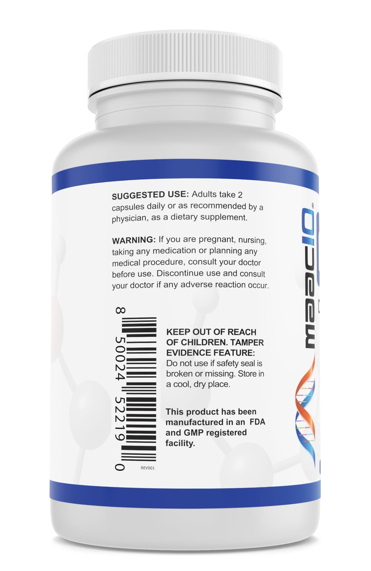 Envase suplemento NMNH Uthpeak Maac10