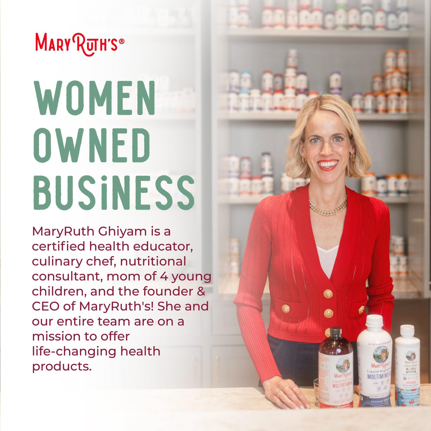 MaryRuth Organics para bienestar femenino