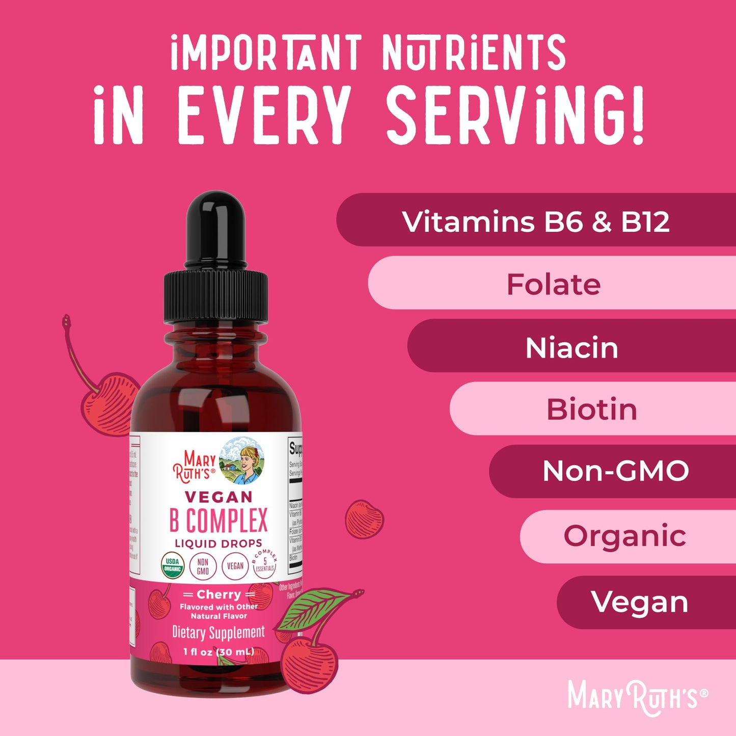 MaryRuth Organics vitaminas para relajación y metabolismo femenino