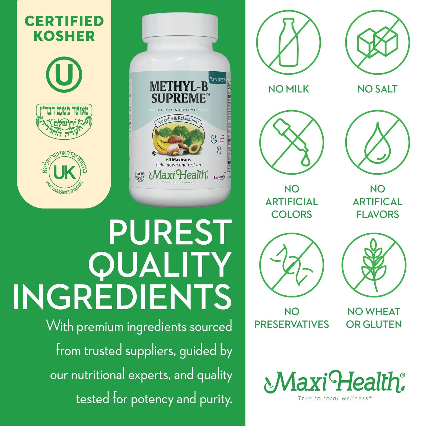 Maxi Health Methyl-B Supreme: vitamina B completa