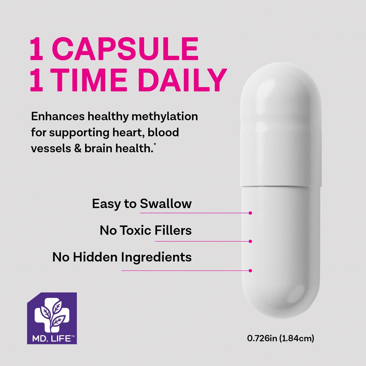 detalle etiqueta md life l-metilfolato suplemento 10mg