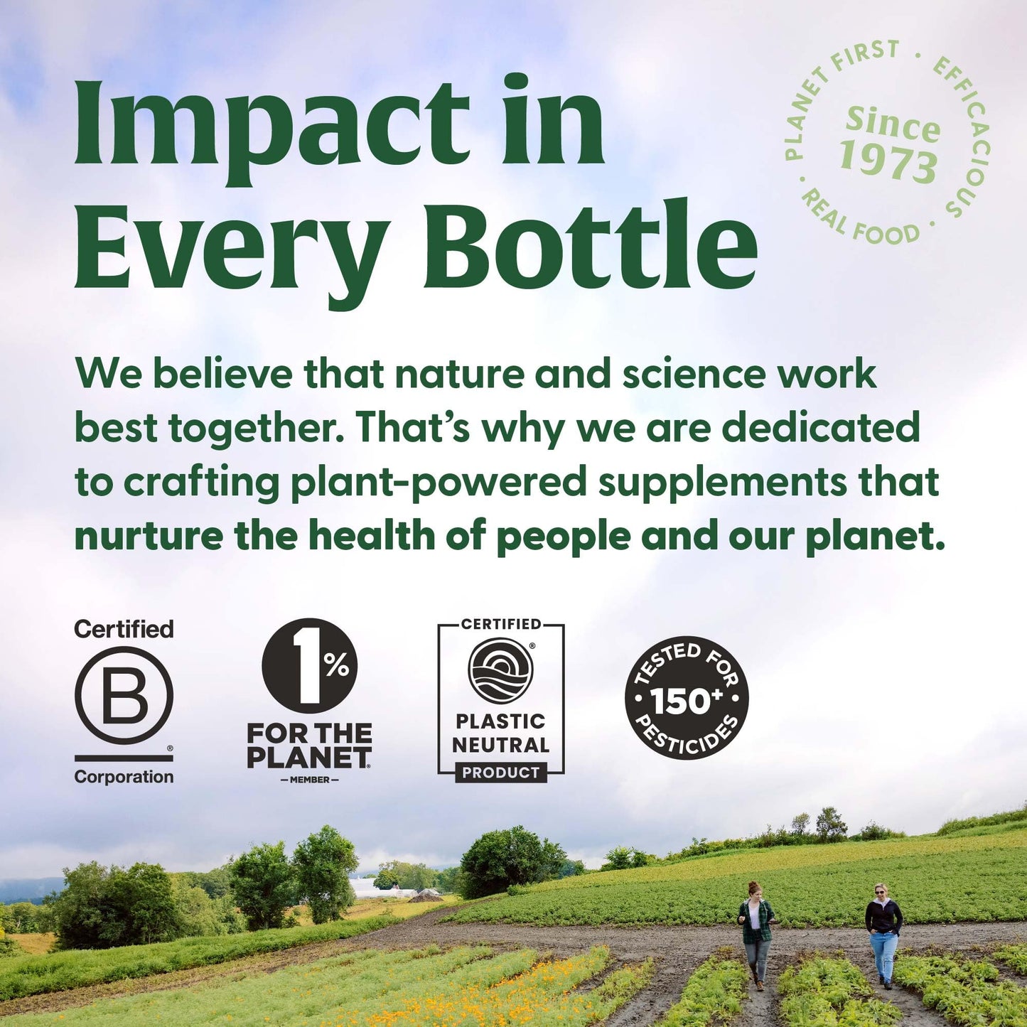 MegaFood impacto en cada botella