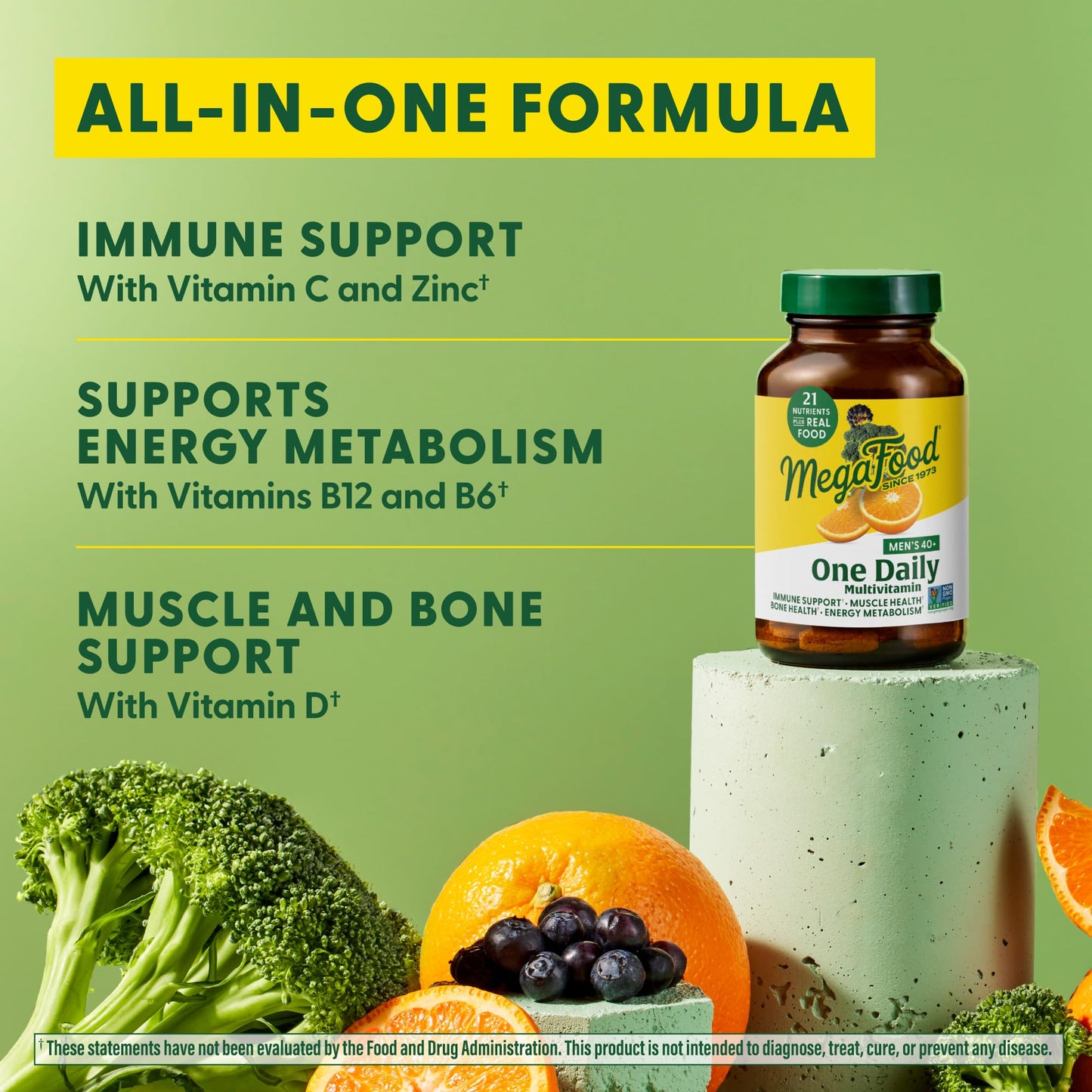 Fórmula integral de MegaFood multivitamínico para hombres