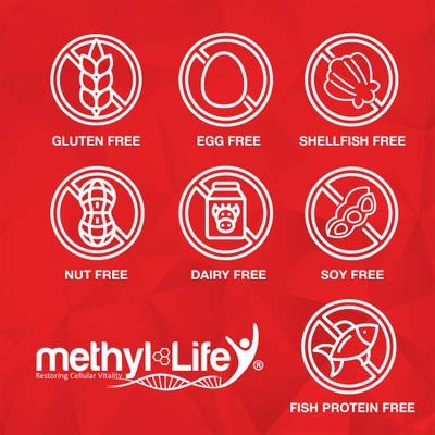 Methyl-Life ingredientes no GMO sin gluten 90 tabletas