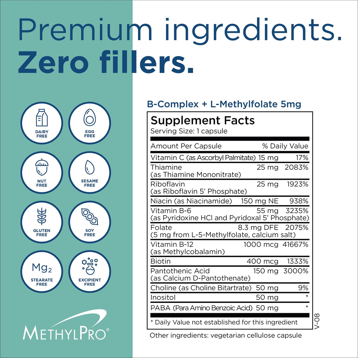 MethylPro suplemento para energía, función cerebral y cardiovascular