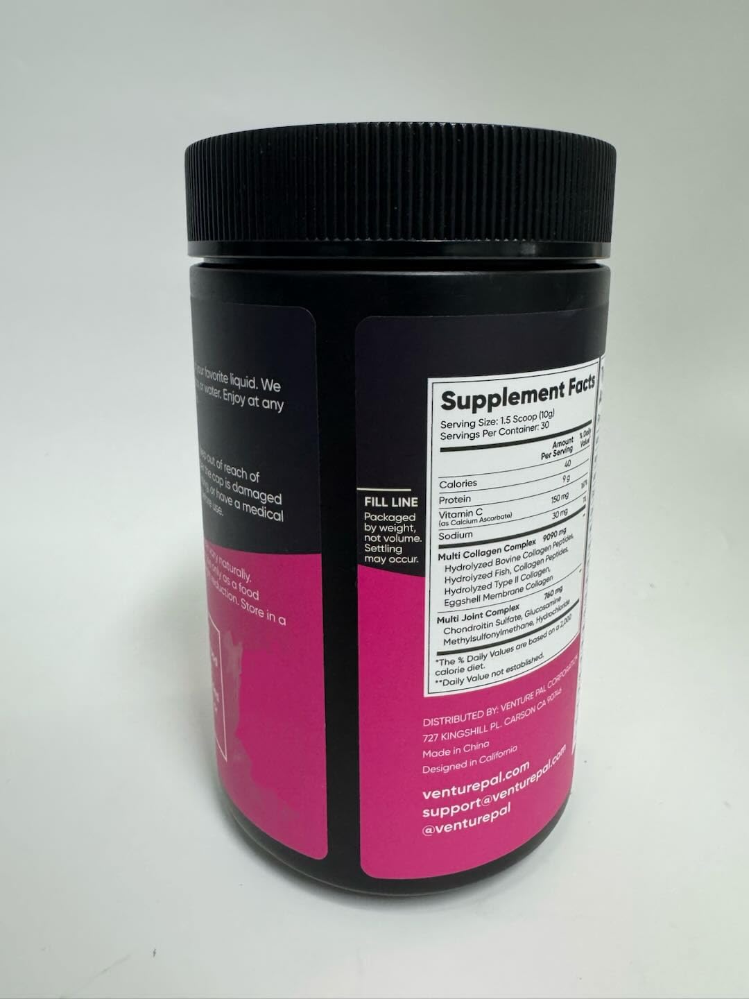 Imagen de la mezcla colágeno y vitaminas Venture Pal