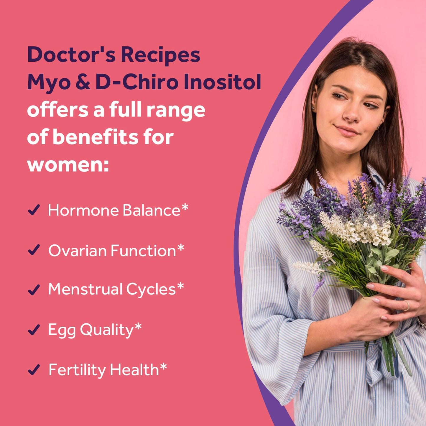 Mezcla de mio y d-chiro inositol en cápsulas Doctor's Recipes