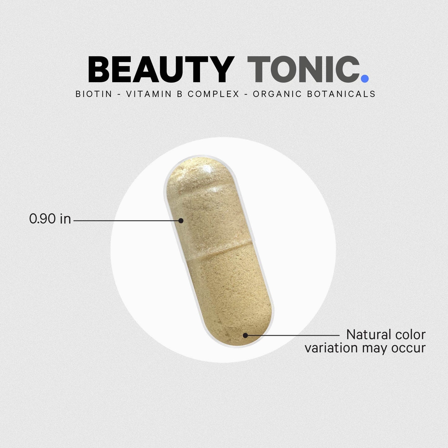 Mezcla orgánica vegana en suplemento biotina Codeage para belleza