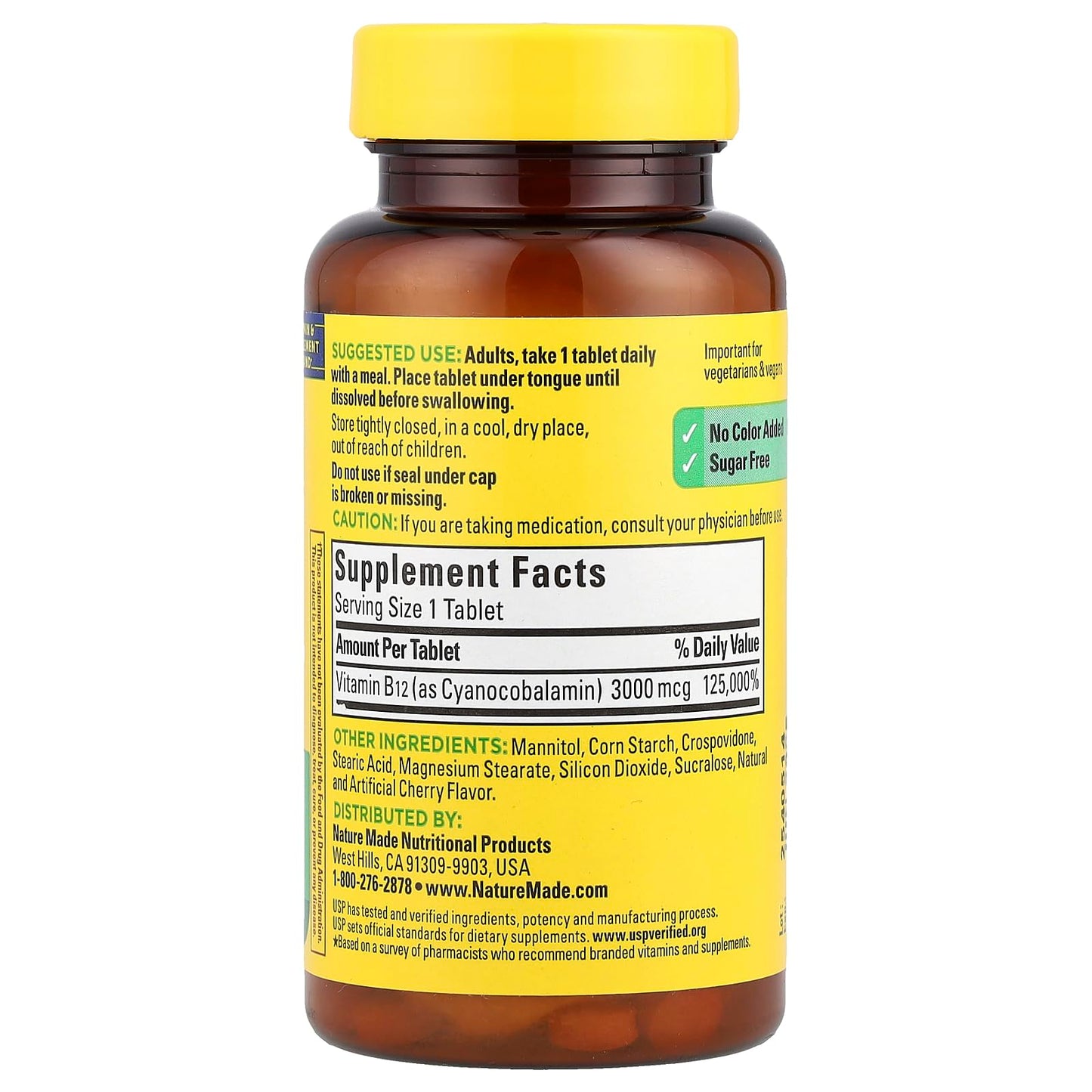 Micropastillas sublinguales de Vitamina B12 3000 mcg sabor cereza