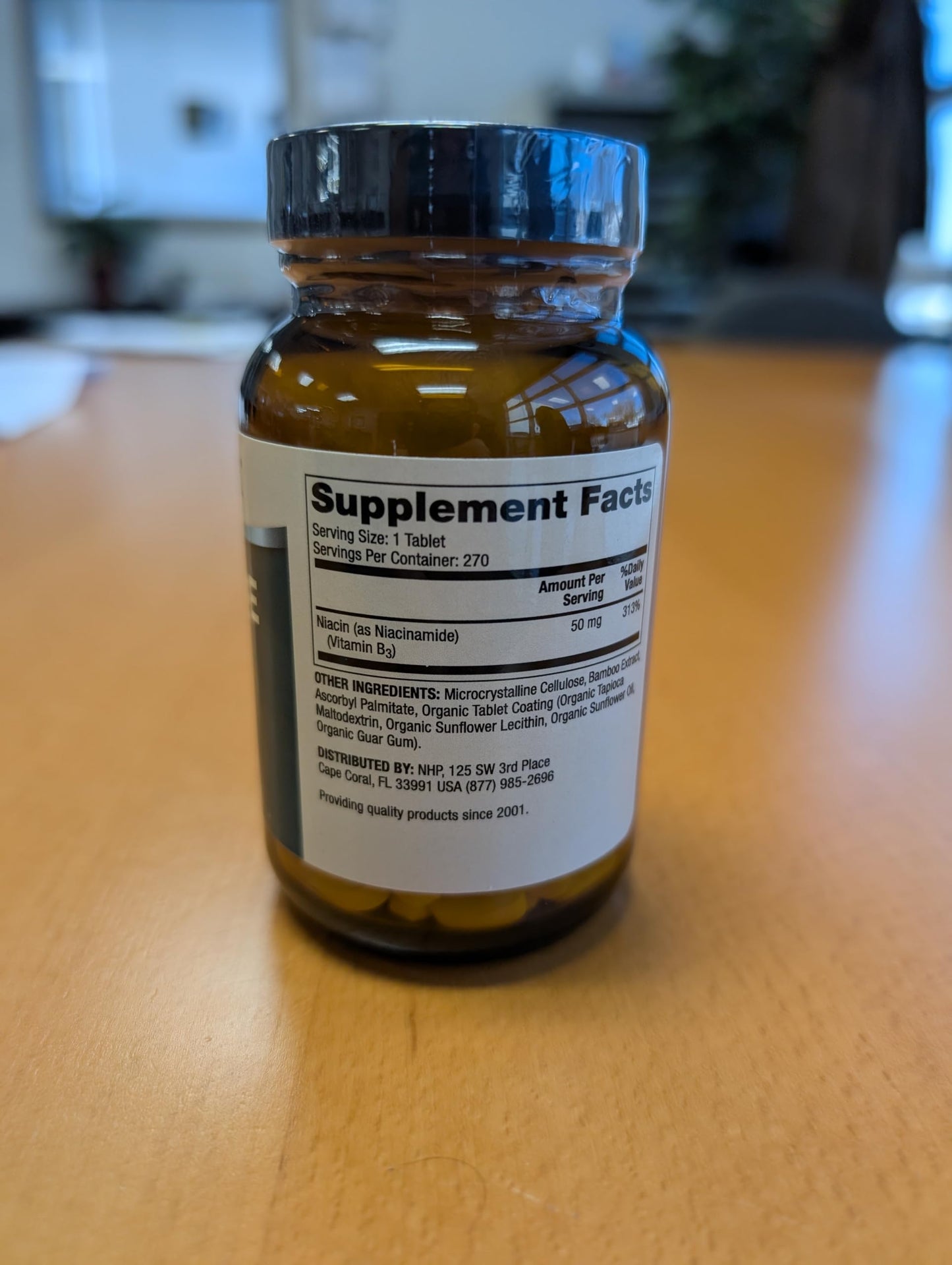 Mini tabletas niacinamida vitamina B3 Dr Mercola sin rubor