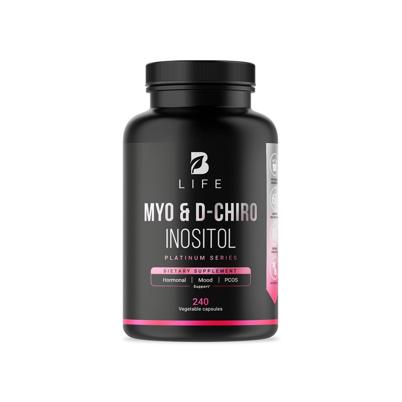 Mio Inositol y D-Chiro Inositol cápsulas B Life 240 unidades