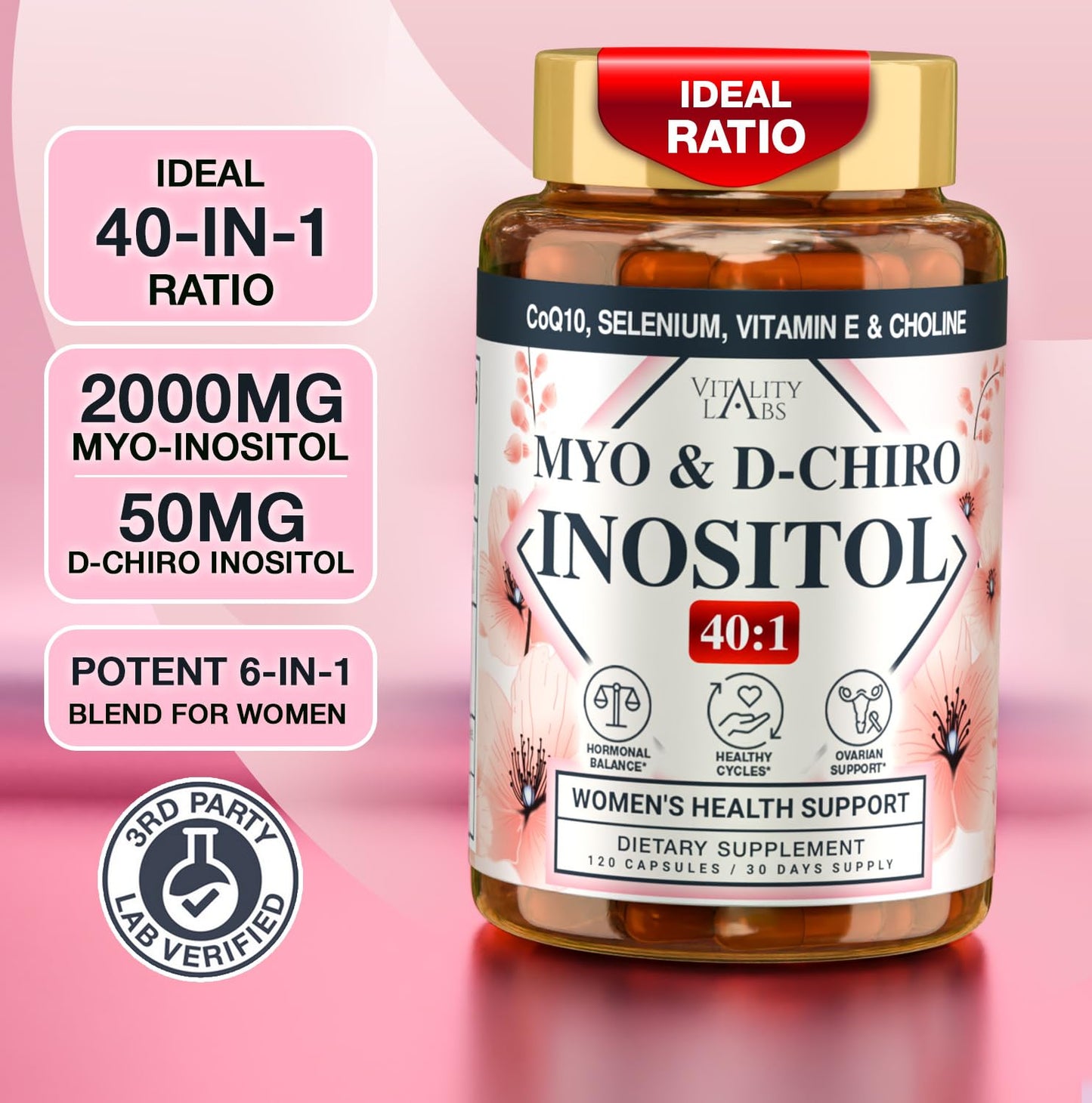 Mio Inositol D-Ciro suplemento vegano Vitality Labs