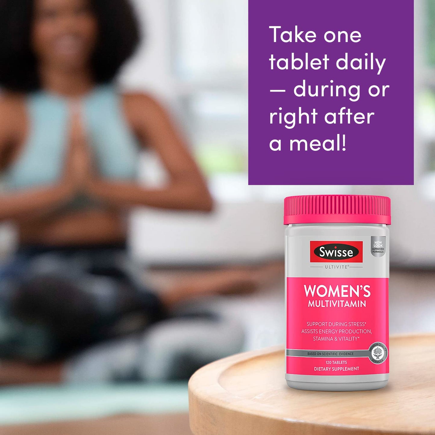 Modo de uso del multivitamínico Swisse para mujeres
