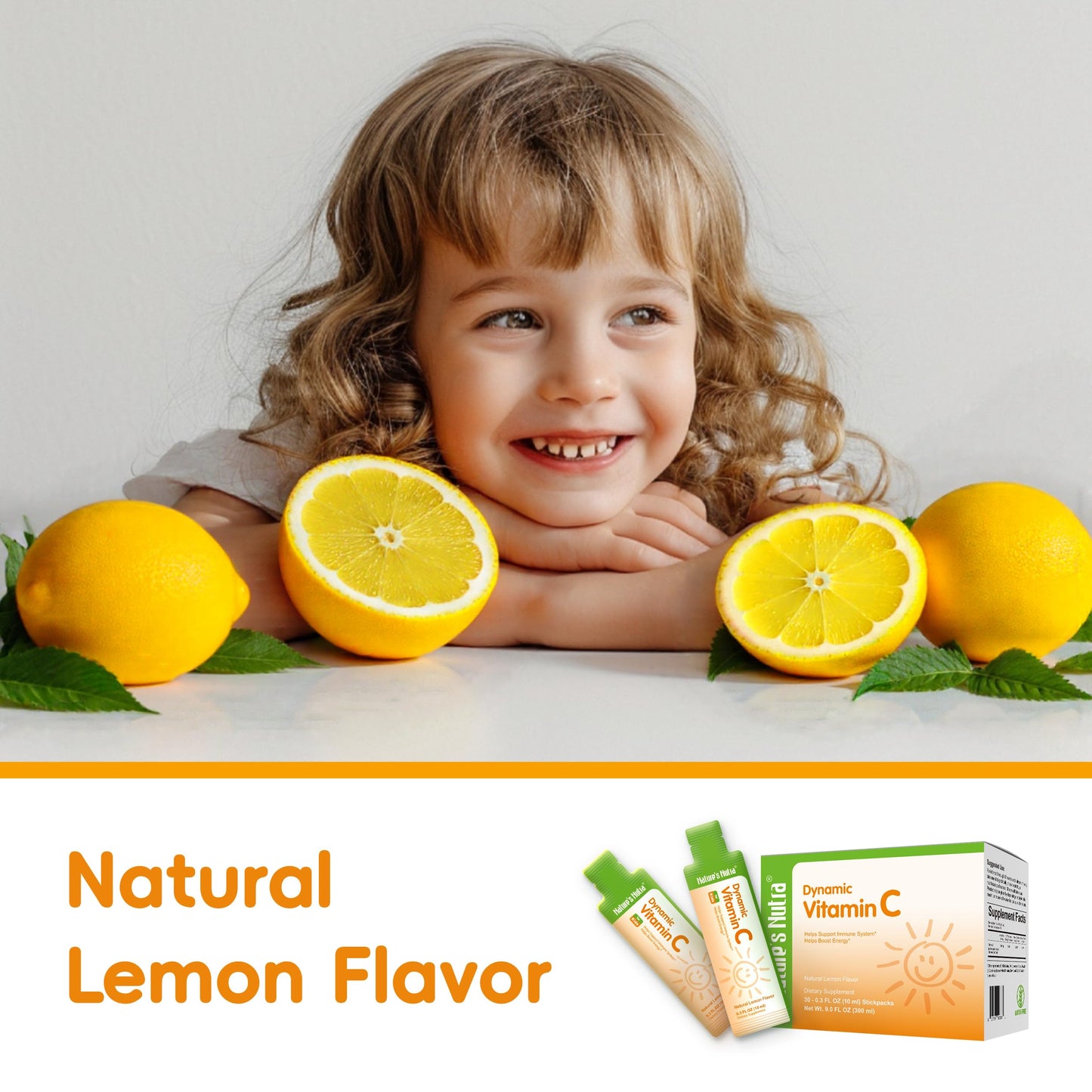 Modo de uso de Vitamina C líquida Nature's Nutra para niños y adultos