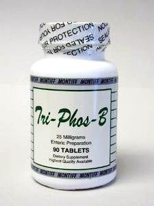 Montiff Tri-Phos-B 25 mg 90 tabletas empaque frontal