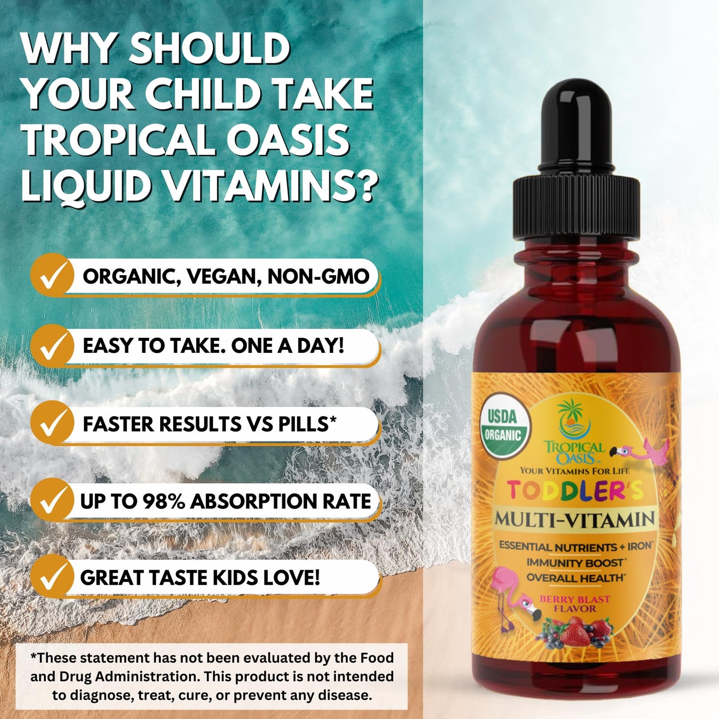 Motivos para elegir vitaminas liquidas Tropical Oasis