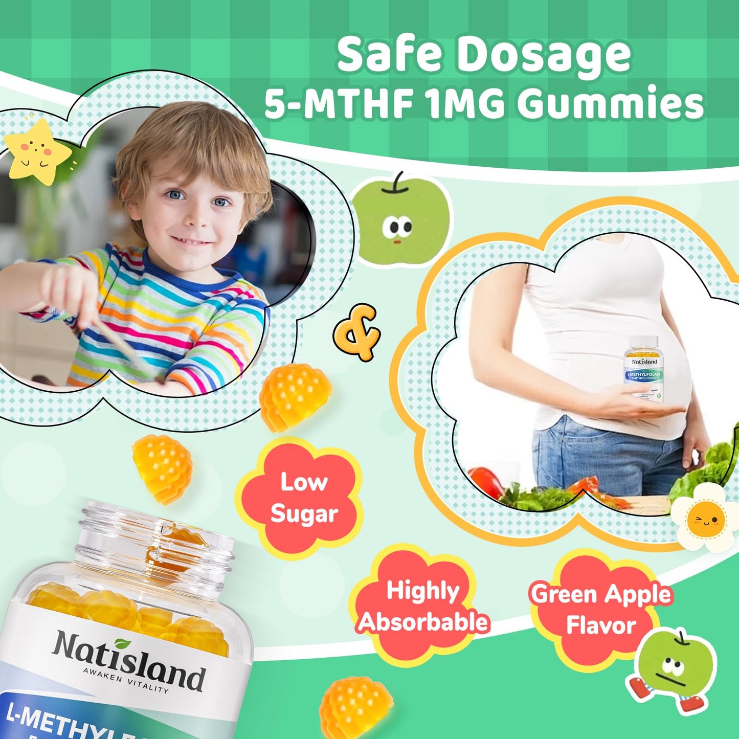 MTHFR Altamente Absorbible Gummies