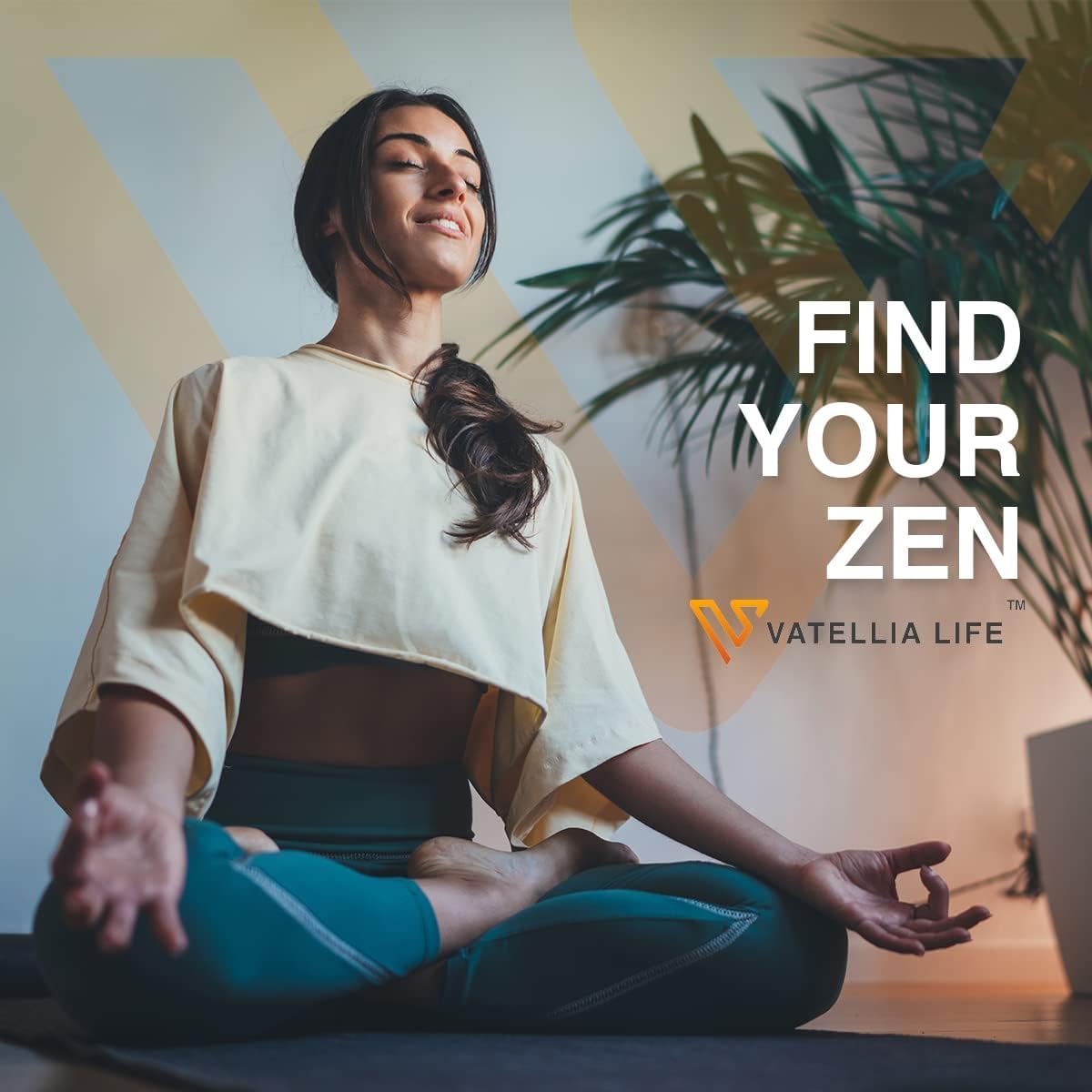 Mujer meditando con Daily Zen
