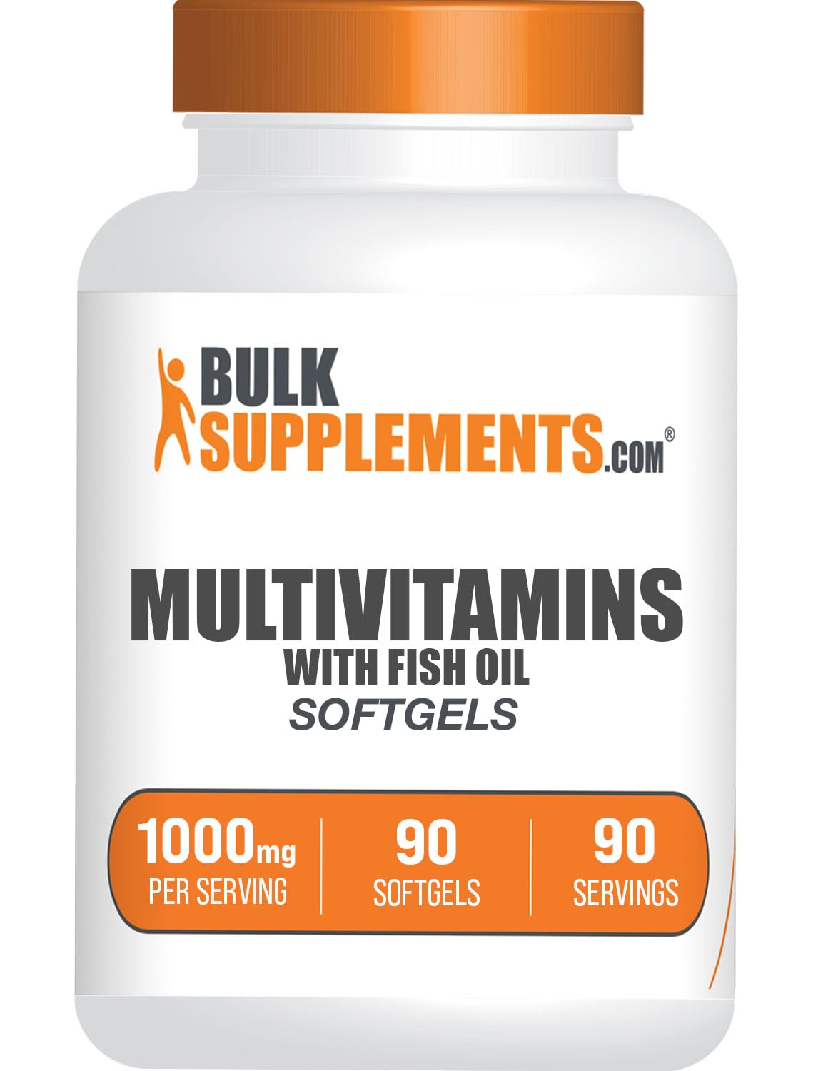 Envase de multivitaminas con aceite de pescado, 90 softgels