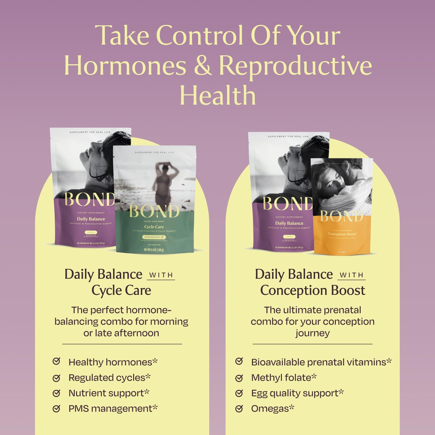 Multivitaminas BOND Hormone Balance presentación envase y producto