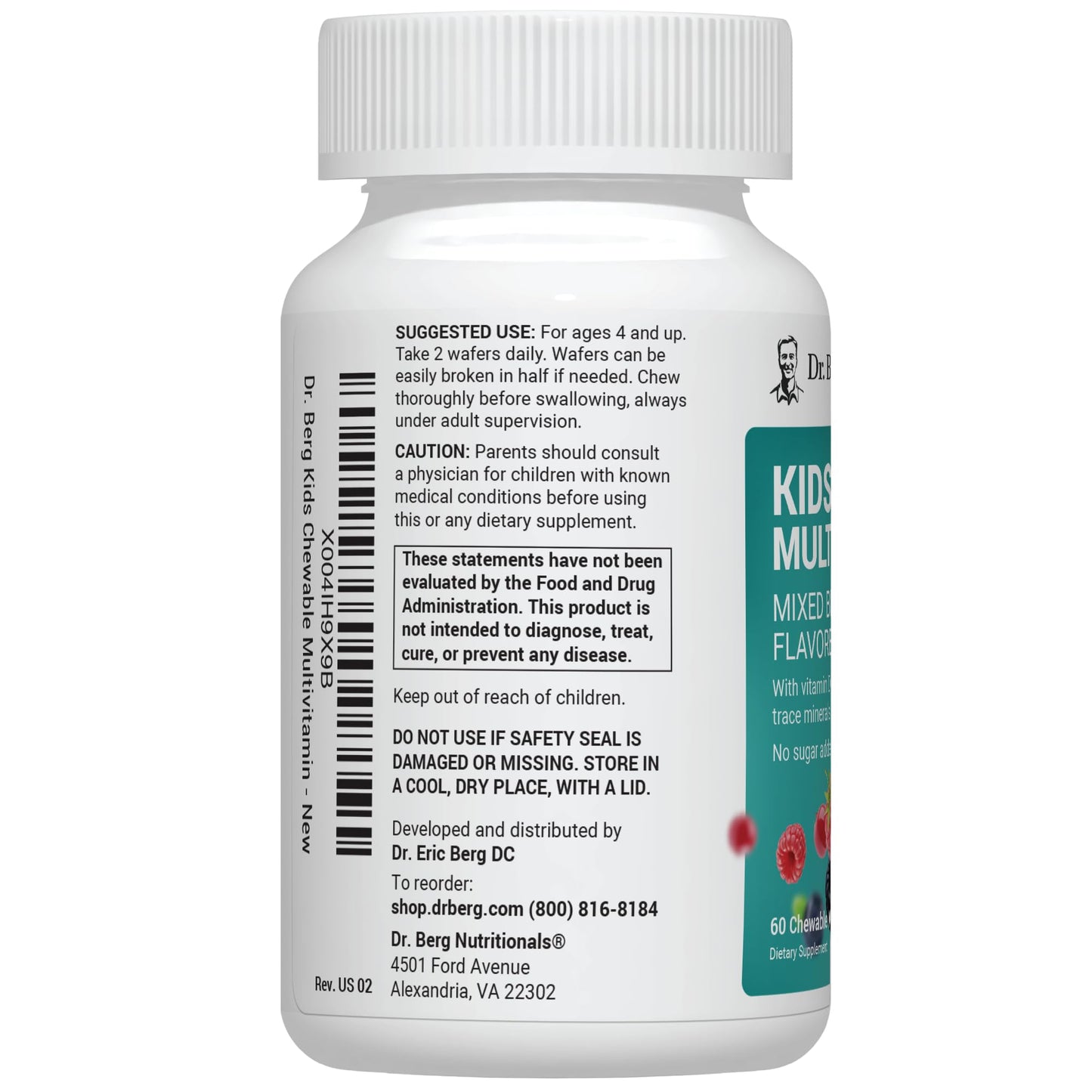 Multivitaminas Dr Berg para niños 60 unidades